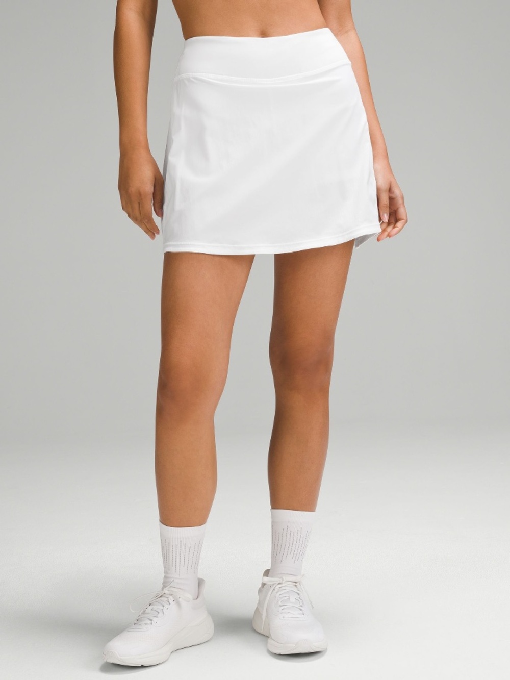 Lululemon White Pace Rival Skirt *EXTRA LONG 17 inch* Size 2